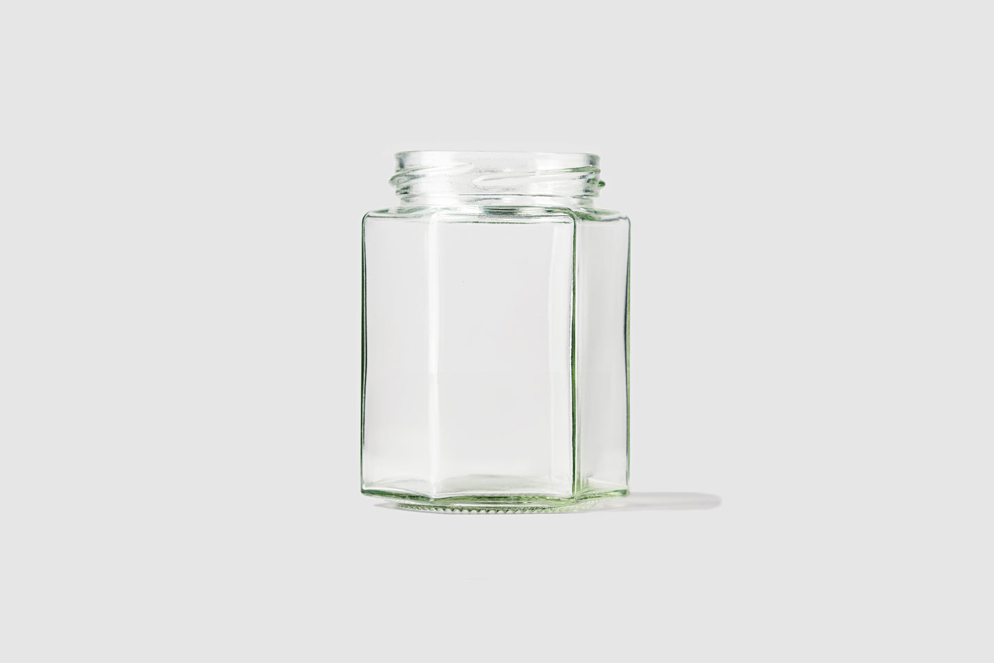 Glass Jar 110ml Hexagonal