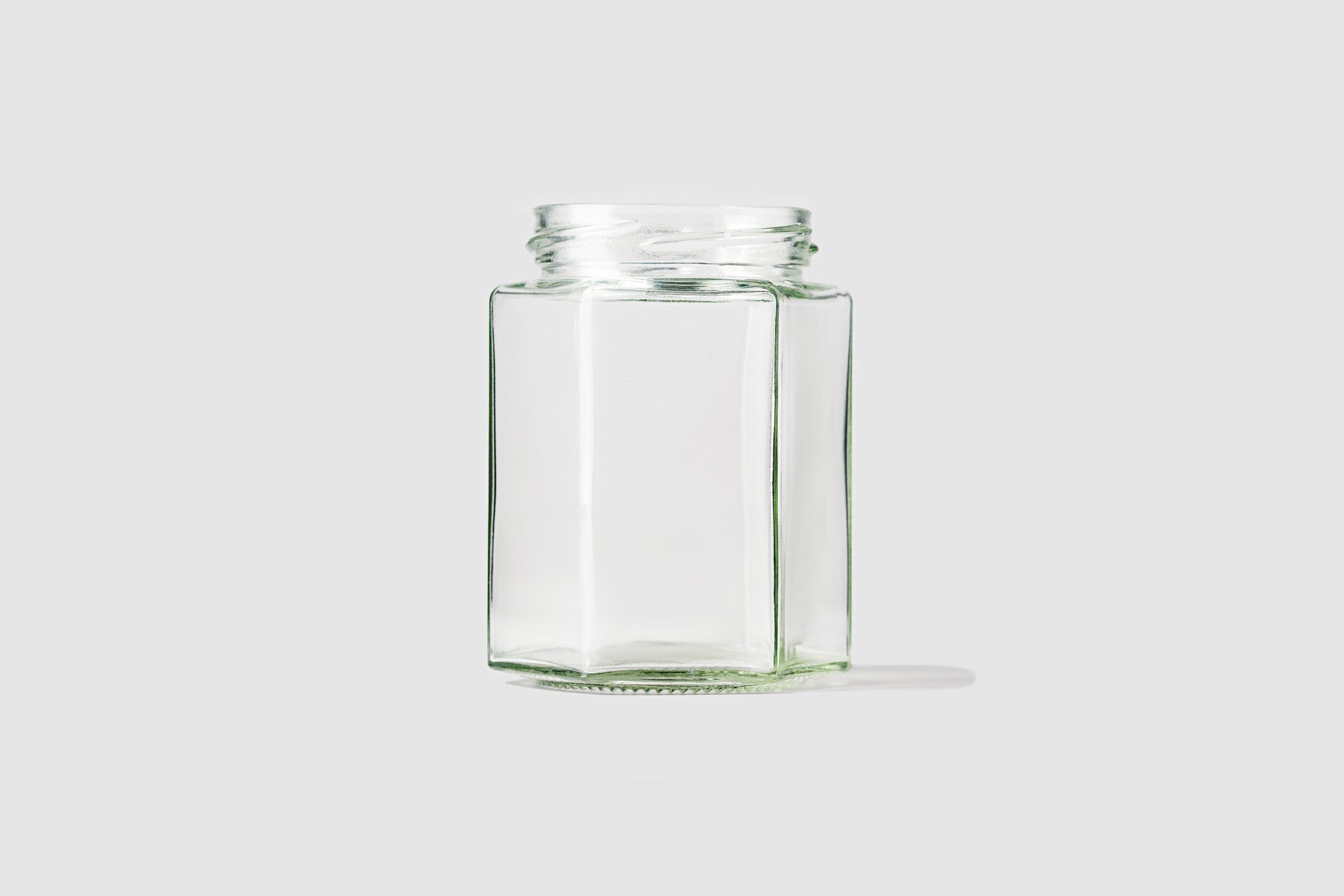 Glass Jar 110ml Hexagonal