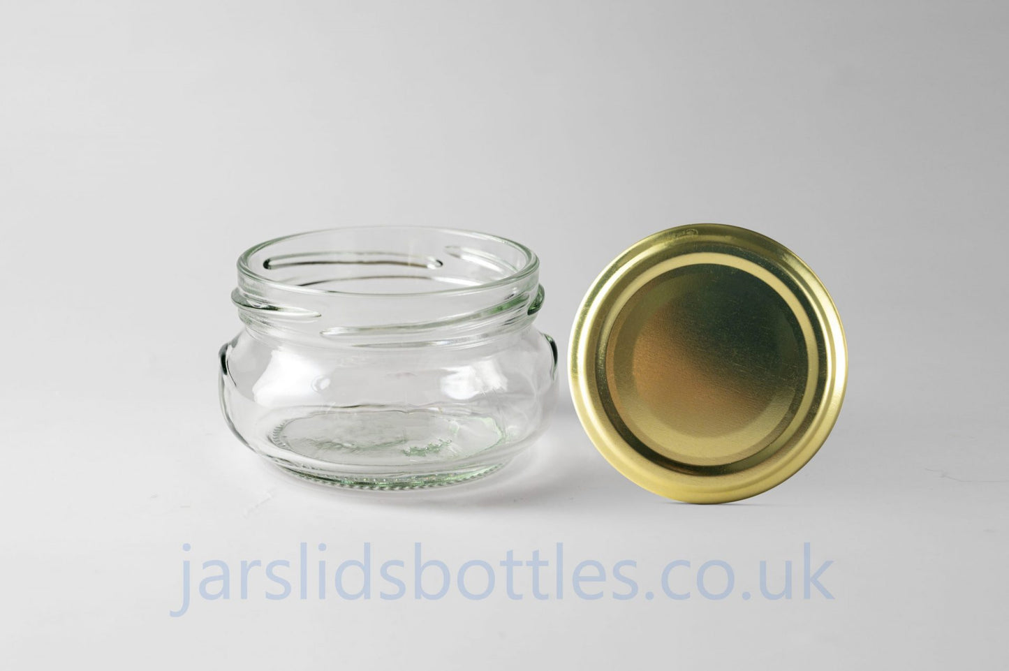 Glass Jar 120ml Amphora gold lid