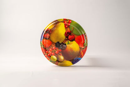 Glass Jar 1lb 390ml Hexagonal fruit lid