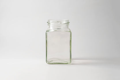 Glass Jar 200ml Square