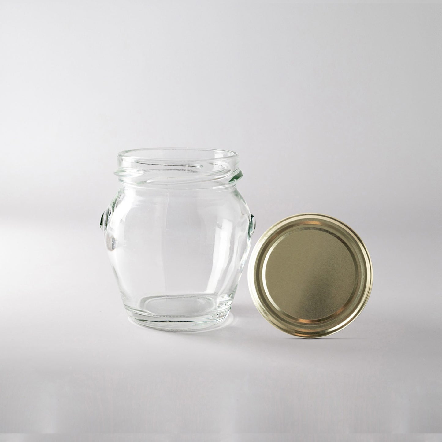 Glass Jar 212ml Orcio gold lid