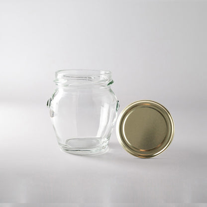Glass Jar 212ml Orcio gold lid