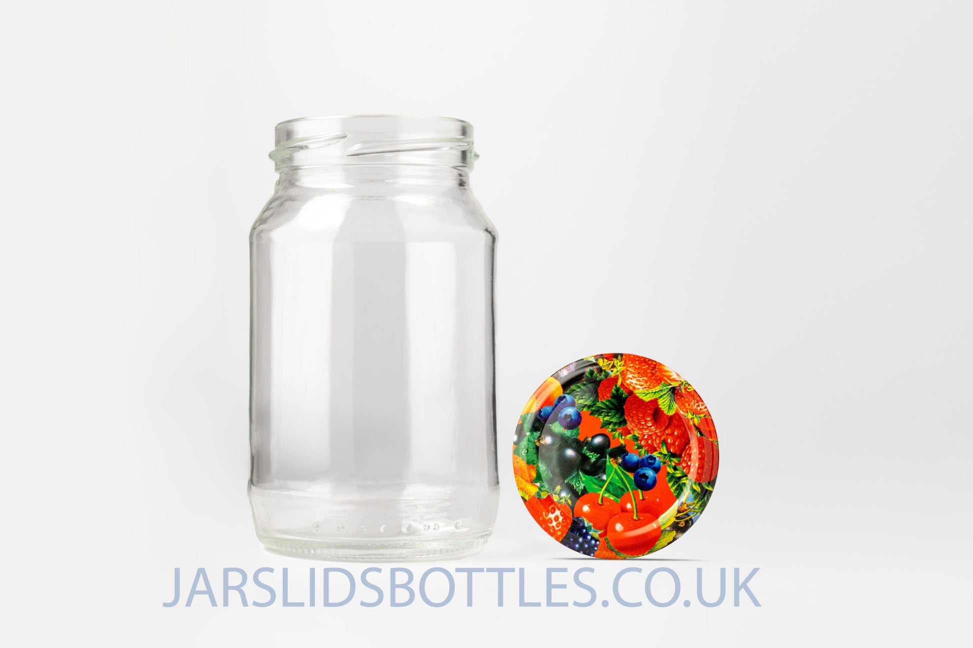Glass Jar 250ml Maya fruit lids