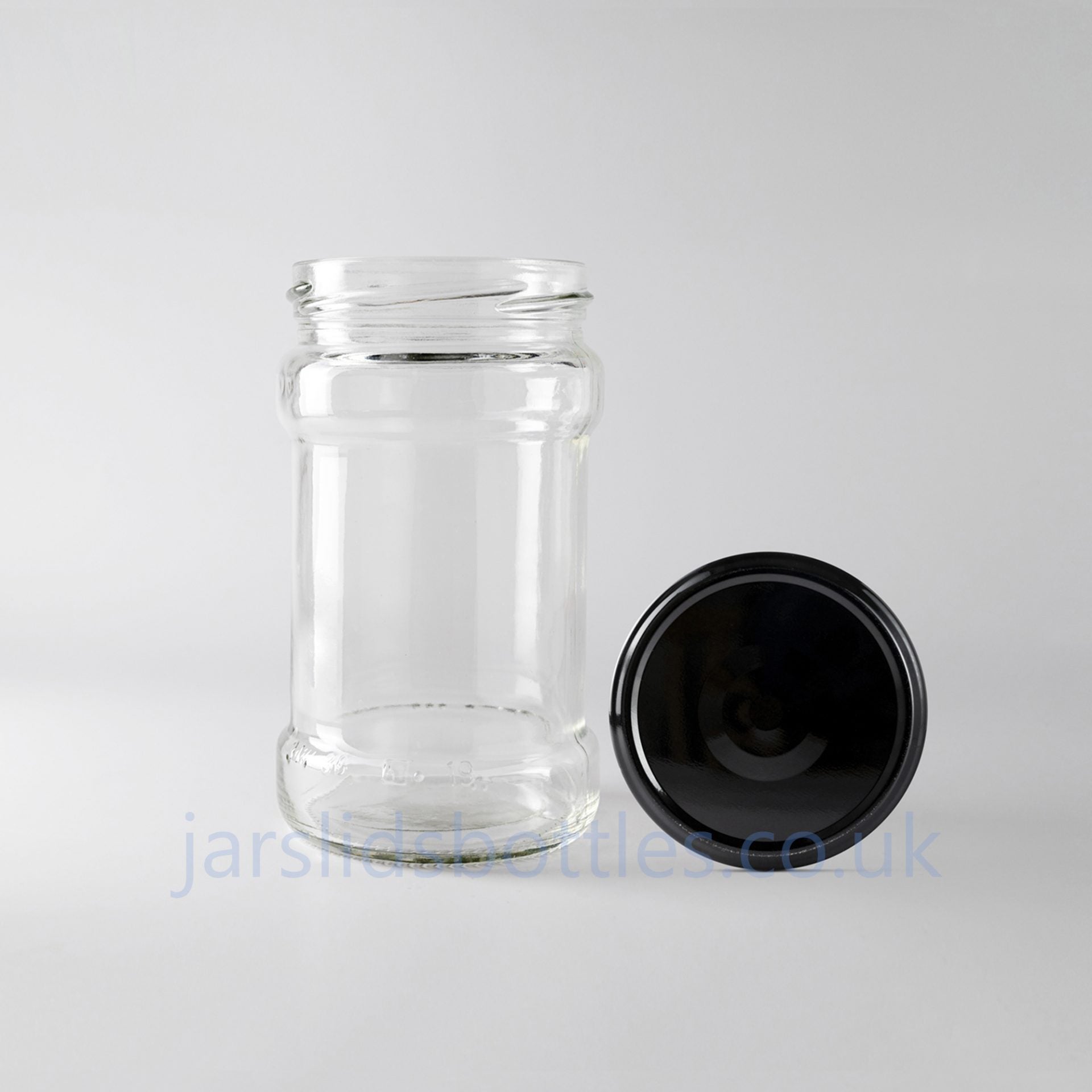 Glass Jar 314ml V2 black lid