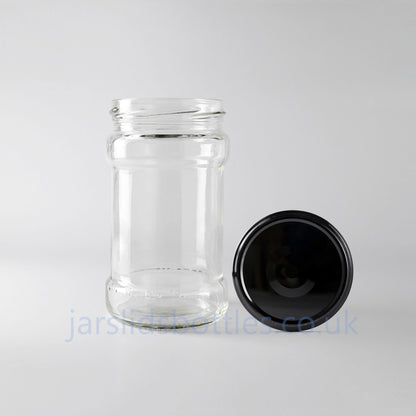 Glass Jar 314ml V2 black lid