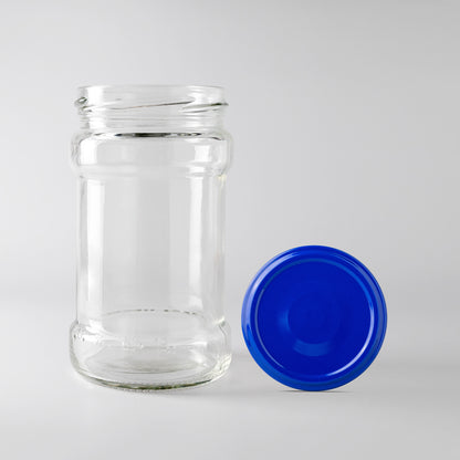 Glass Jar 314ml V2 blue lid