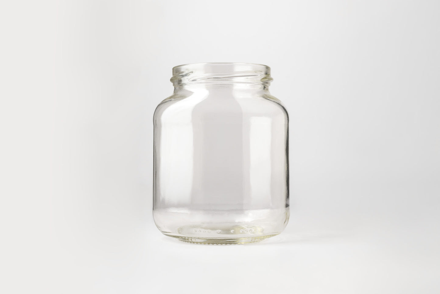 Glass Jar 370ml Flat