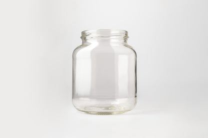 Glass Jar 370ml Flat
