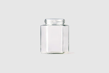 Glass Jar 500ml Hexagonal