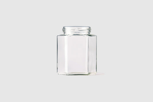 Glass Jar 500ml Hexagonal