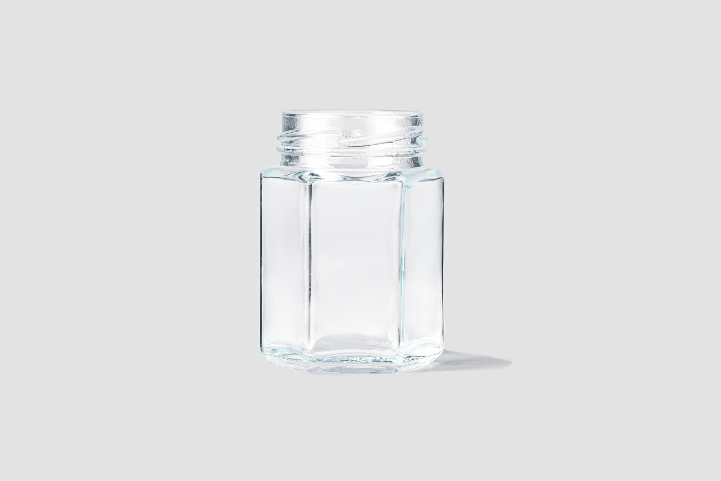 Glass Jar 55ml Hexagonal