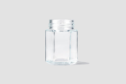 Glass Jar 55ml Hexagonal