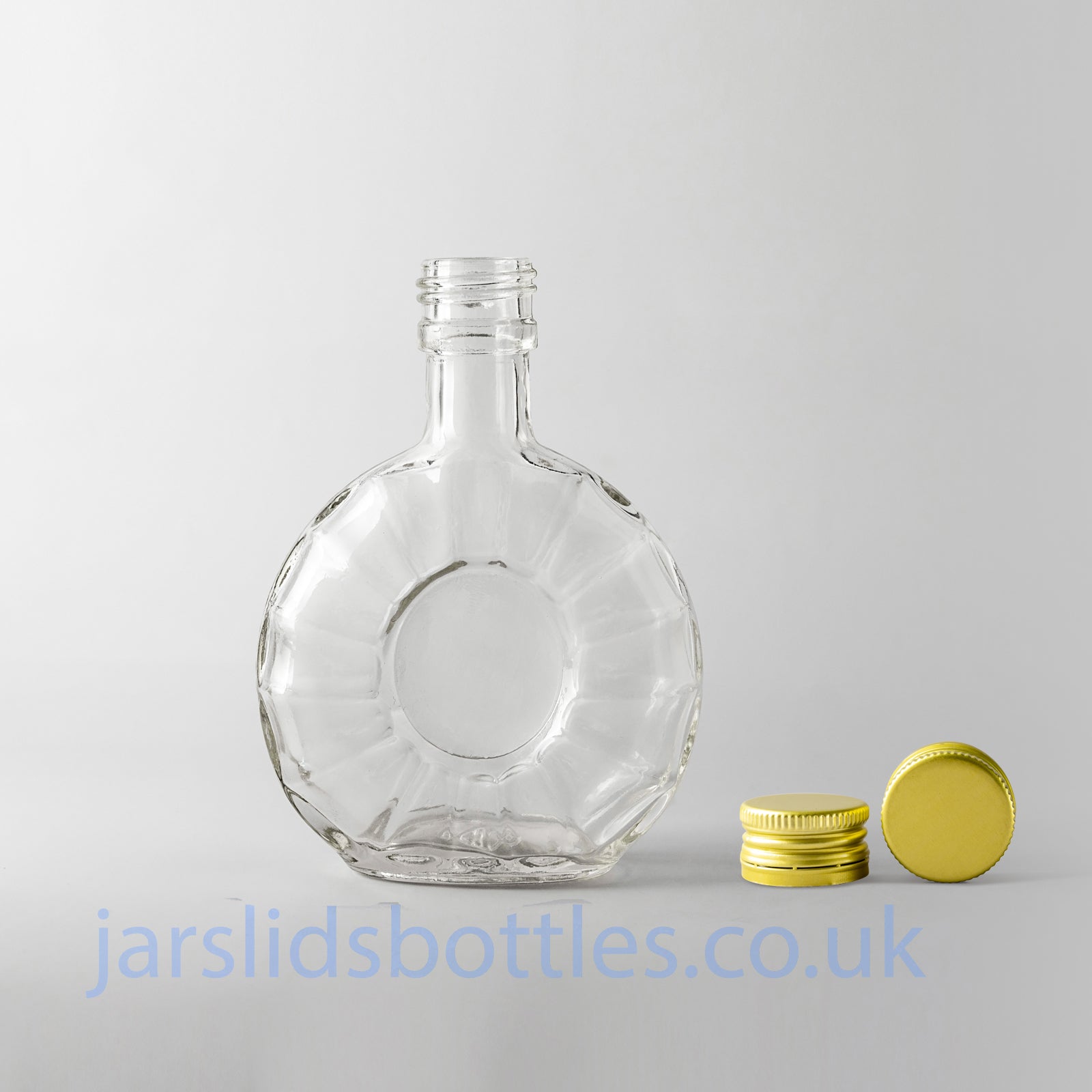 Glass bottle 100ml Little Flask. Screw cap included. 