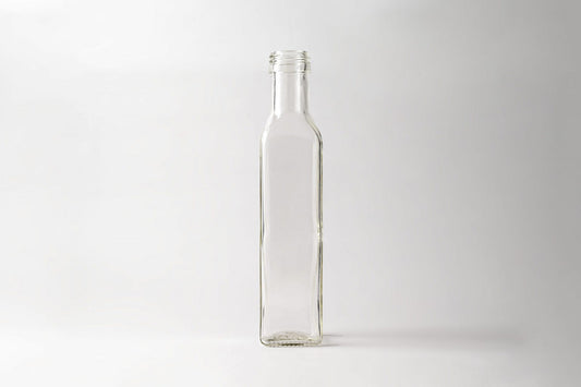 Glass bottle 250ml Cognac Flint. Screw caps.
