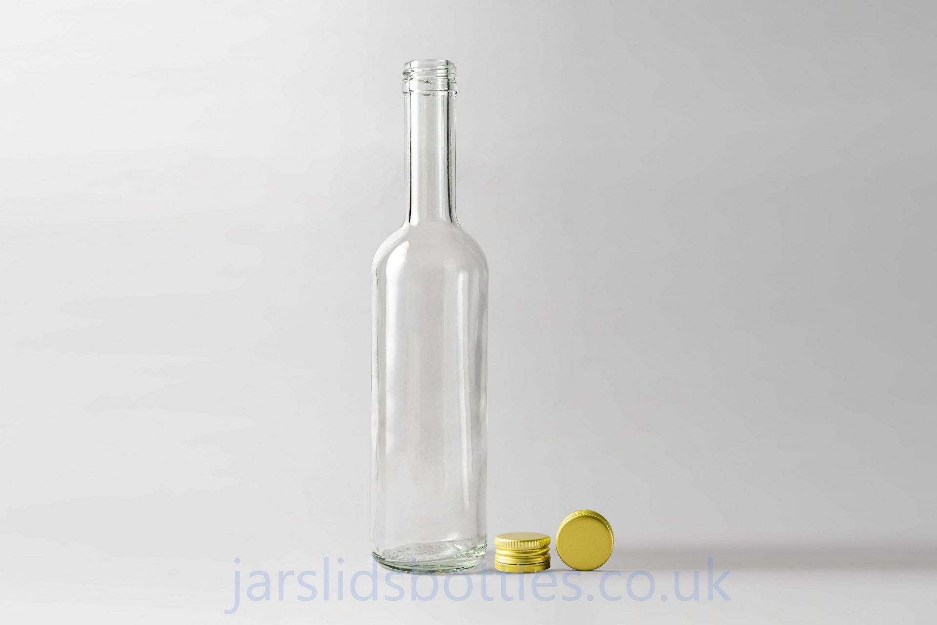 Glass bottle 350ml Larissa. Coming with screw caps. 
