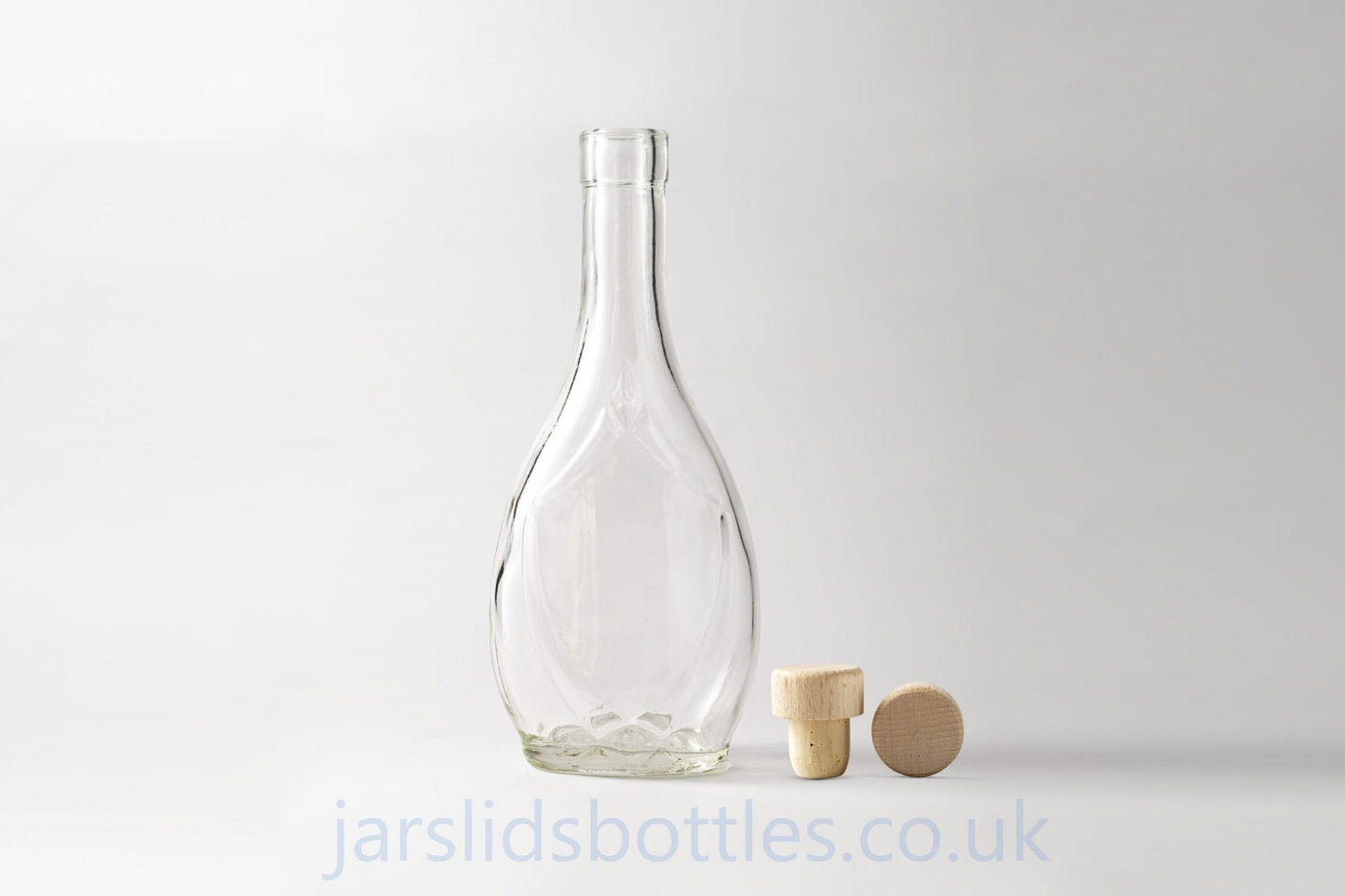 Glass bottle 500ml Icon. Coming with cork stoppers.