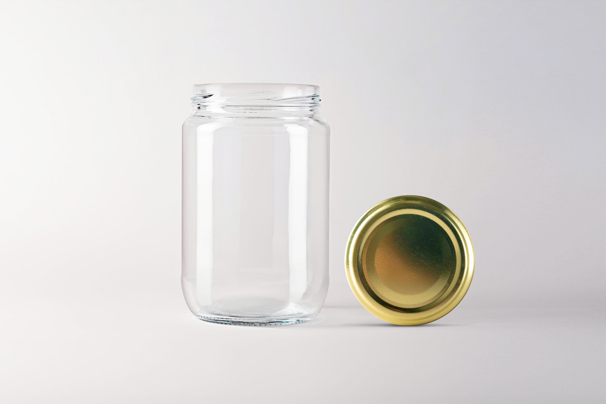 Glass jar 720ml Pickle gold lids