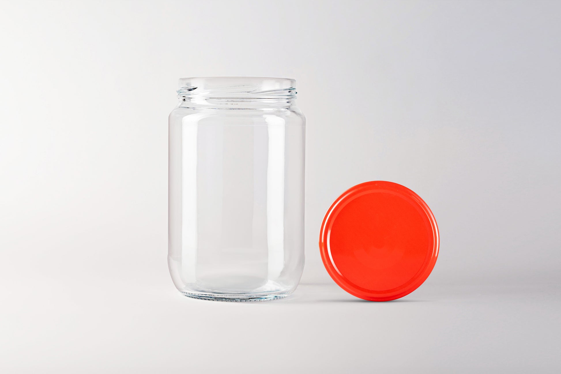 Glass jar 720ml Pickle red lids 