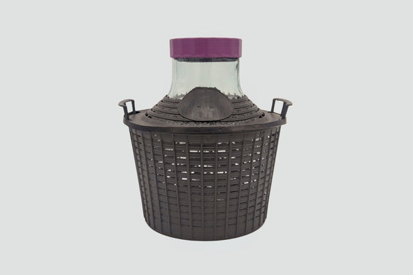 10 Litre Demijohn In Plastic Basket