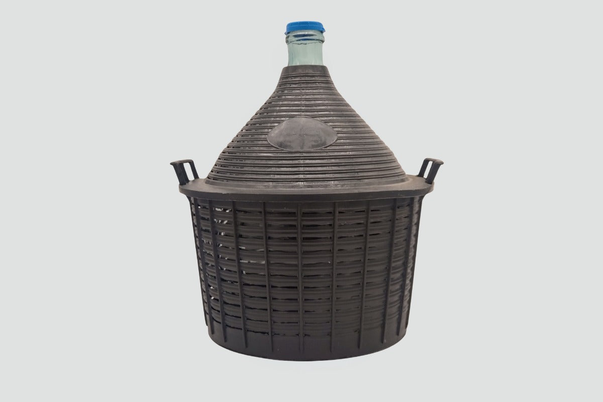 25 Litre Demijohn In Plastic Basket - Southern Jar Company Ltd